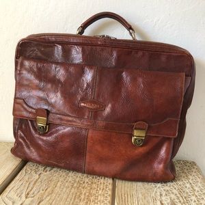 Bag, laptop bag, Vintage Picard, real leather